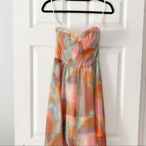 Guess Multi Colored High Low Dress